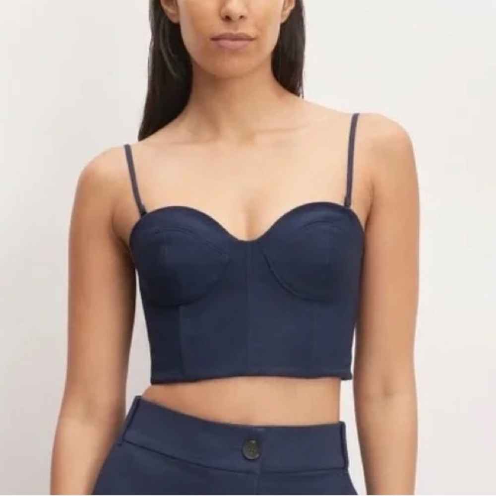 NWT Everlane The Structured Cotton Bustier